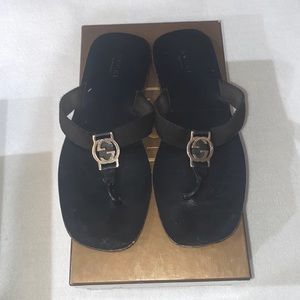Authentic Black Gucci sandals size 6 1/2
